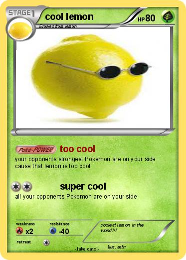 Pokemon cool lemon