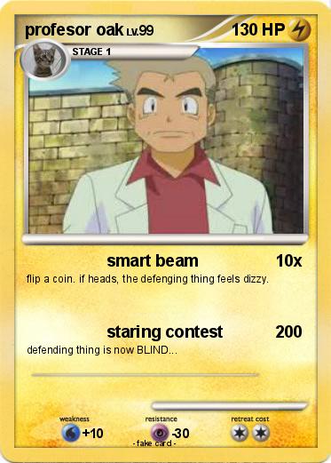 Pokemon profesor oak