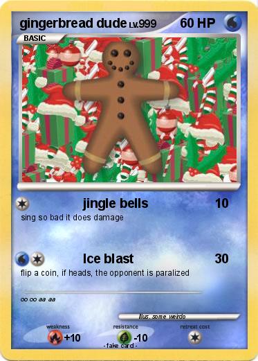 Pokemon gingerbread dude