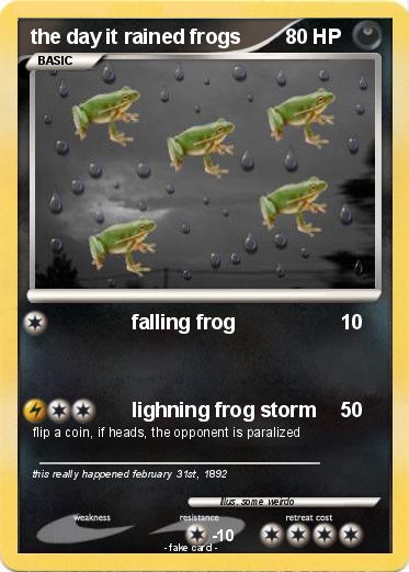 Pokemon the day it rained frogs