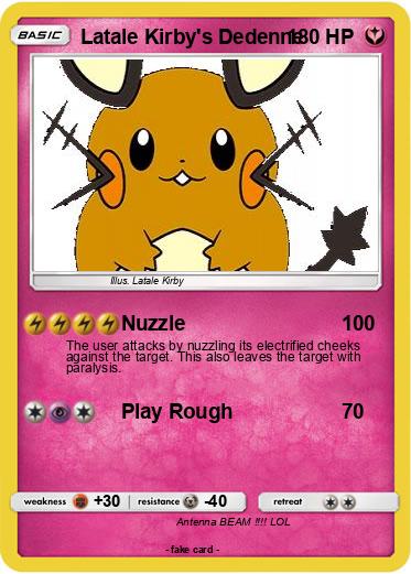 Pokemon Latale Kirby's Dedenne