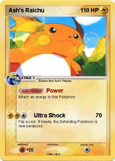 Pokemon Ash's Raichu