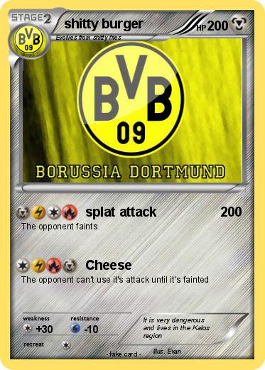 Pokemon shitty burger