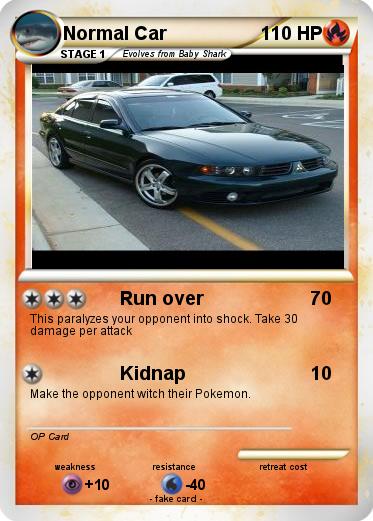Pokemon Normal Car
