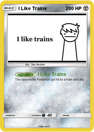 Pokemon I Like Trains