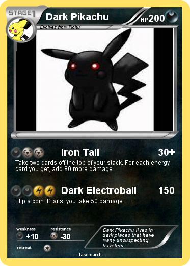 Pokemon Dark Pikachu