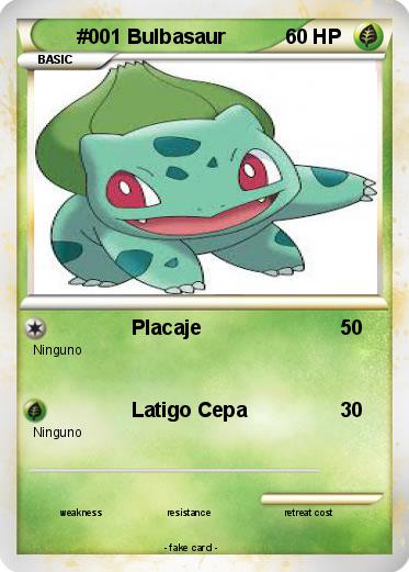 Pokemon #001 Bulbasaur