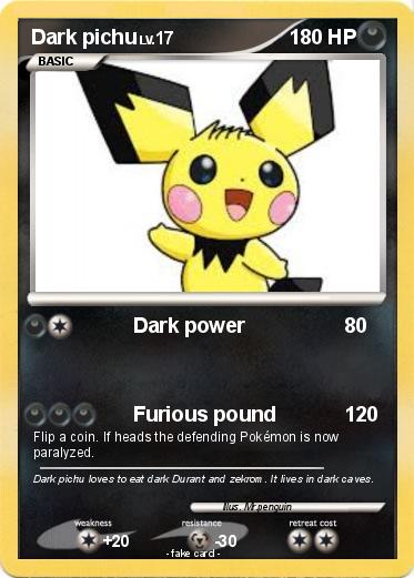 Pokemon Dark pichu
