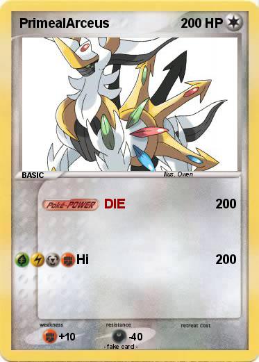 Pokemon PrimealArceus