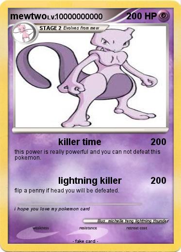 Pokemon mewtwo