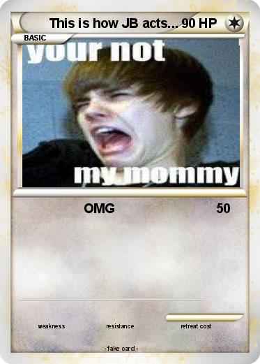Pokemon This is how JB acts...