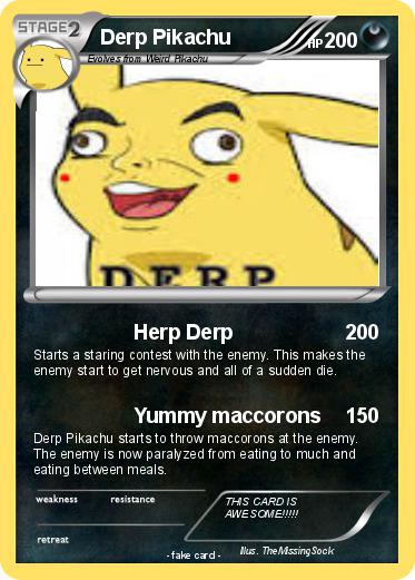 Pokemon Derp Pikachu