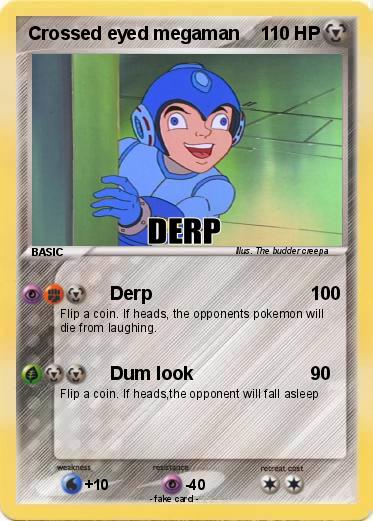 Pokemon Crossed eyed megaman