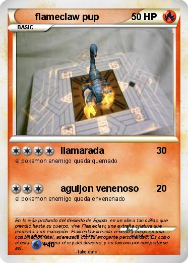Pokemon flameclaw pup
