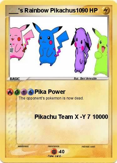 Pokemon ___'s Rainbow Pikachus10