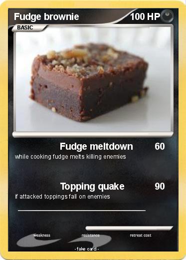 Pokemon Fudge brownie
