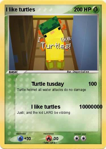 Pokemon I like turtles