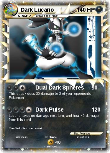 Pokemon Dark Lucario