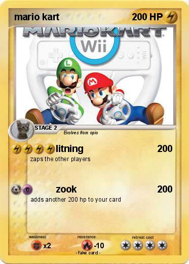 Pokemon mario kart