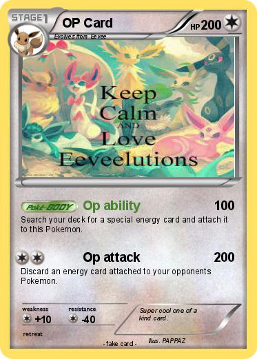 Pokemon OP Card