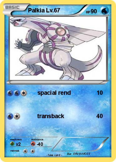 Pokemon Palkia Lv.67