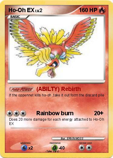 Pokemon Ho-Oh EX