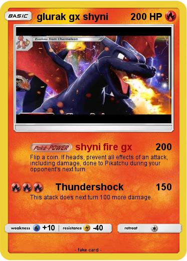 Pokemon glurak gx shyni