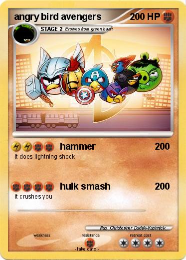 Pokemon angry bird avengers