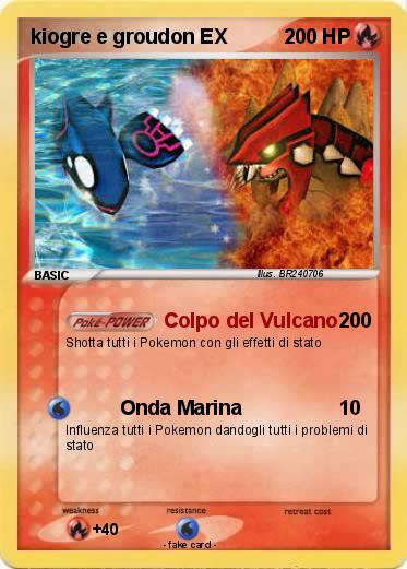 Pokemon kiogre e groudon EX