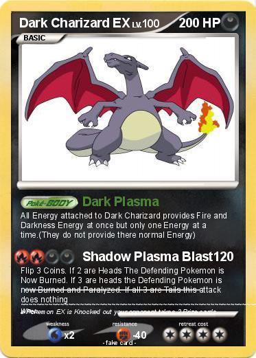 Pokemon Dark Charizard EX