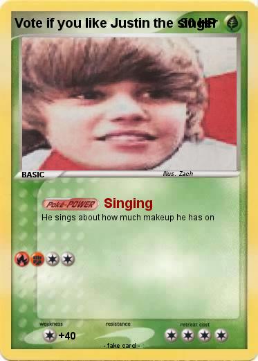 Pokemon Vote if you like Justin the singer
