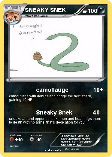 Pokemon SNEAKY SNEK