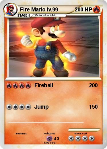 Pokemon Fire Mario lv.99