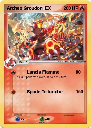 Pokemon Archeo Groudon  EX