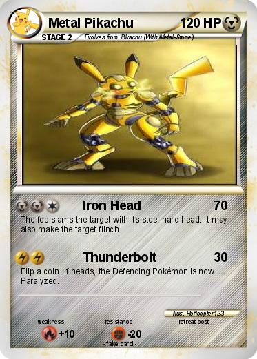 Pokemon Metal Pikachu