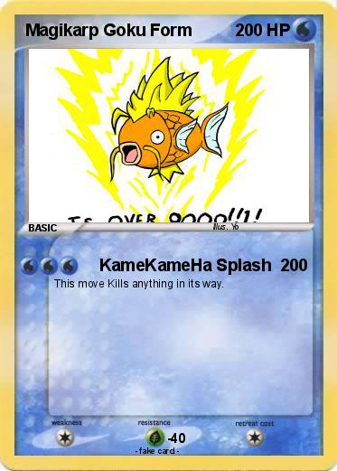 Pokemon Magikarp Goku Form