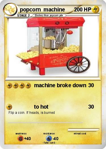Pokemon popcorn  machine