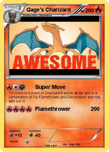 Pokemon Gage's Charizard