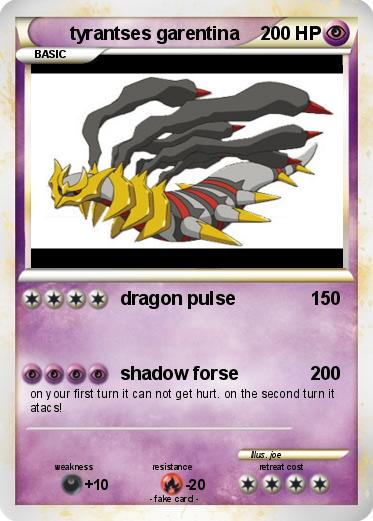 Pokemon tyrantses garentina