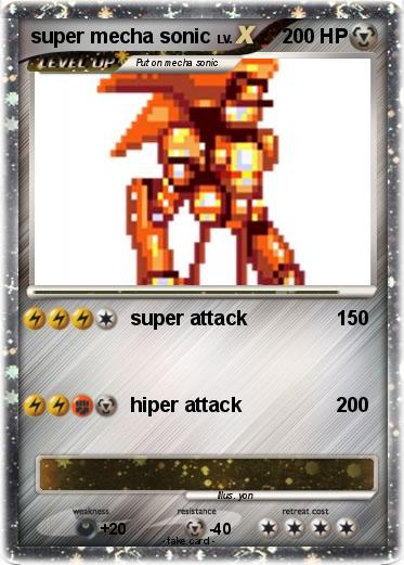 Pokemon super mecha sonic