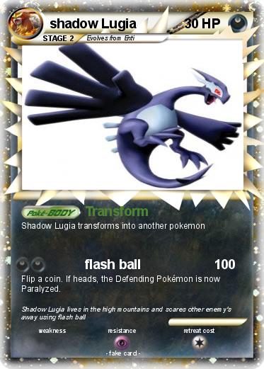 Pokemon shadow Lugia