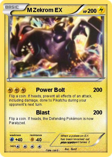 Pokemon M Zekrom EX