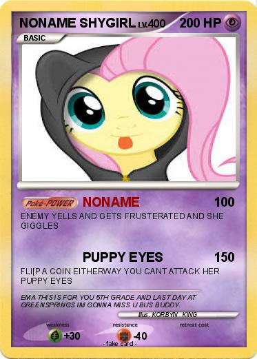 Pokemon NONAME SHYGIRL