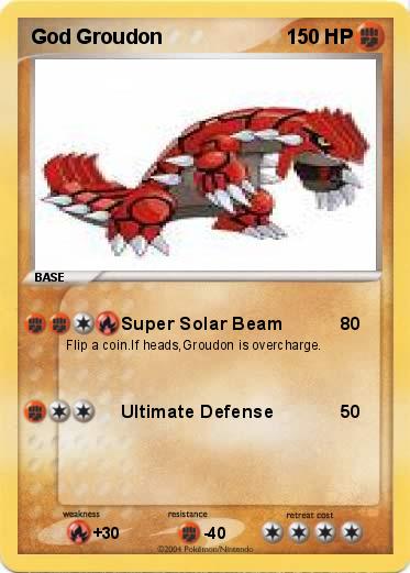 Pokemon God Groudon