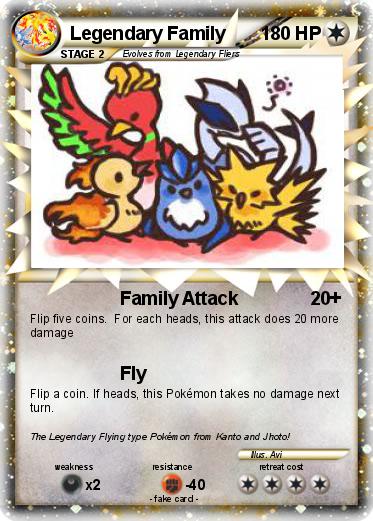 Pokemon Legendary Family