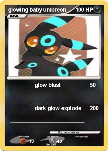Pokemon glowing baby umbreon