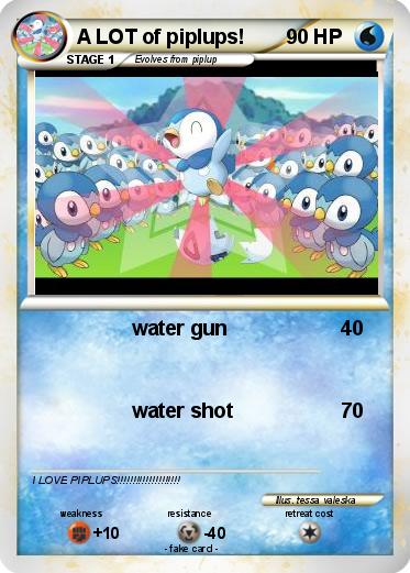 Pokemon A LOT of piplups!