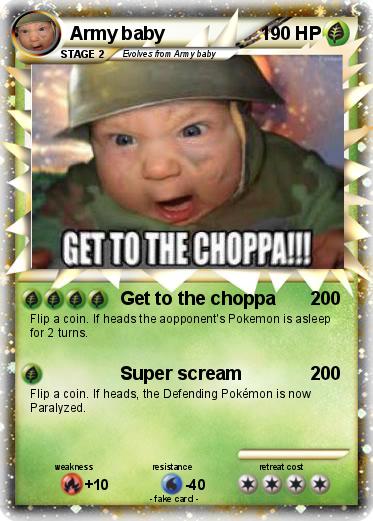 Pokemon Army baby