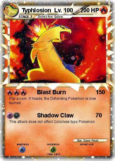 Pokemon Typhlosion  Lv. 100
