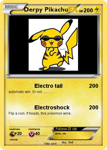 Pokemon Derpy Pikachu
